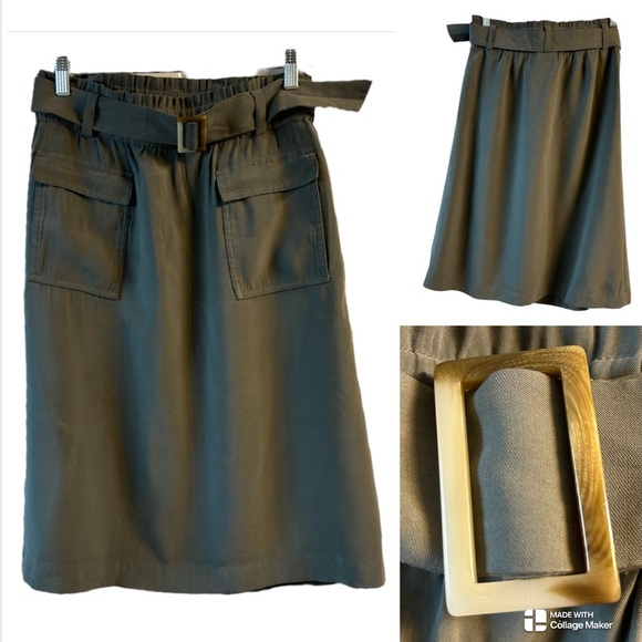 J. Jill viscose utility belted skirt - Picture 1 of 7